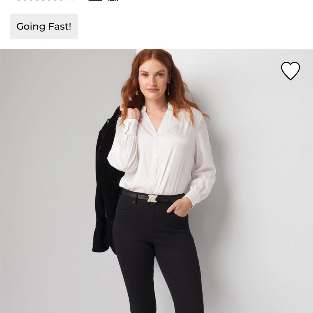 WHBM Black Skinny flare Jeans